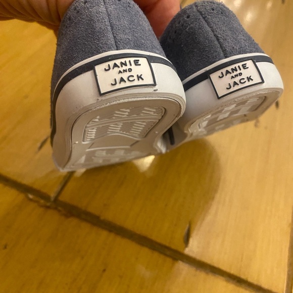 Janie & Jack Blue Suede Leather Wing Tip Shoes New without tag NWOT Size 6 - Picture 10 of 12